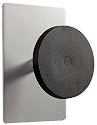 Alba PMS1MAG Patère Magnétique Simple Gris Métal / Noir