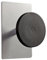 Alba PMS1MAG Patère Magnétique Simple Gris Métal / Noir