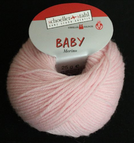 Baby Merino Schoeller & Stahl Babywolle rosa Fb. 3908 Merinowolle zum Stricken & Häkeln