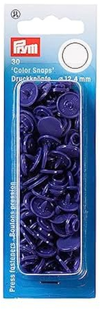 Prym 393135 Nähfrei Druckknopf Color Snaps rund 12,4 mm violett, Kunststoff, 12.4 mm