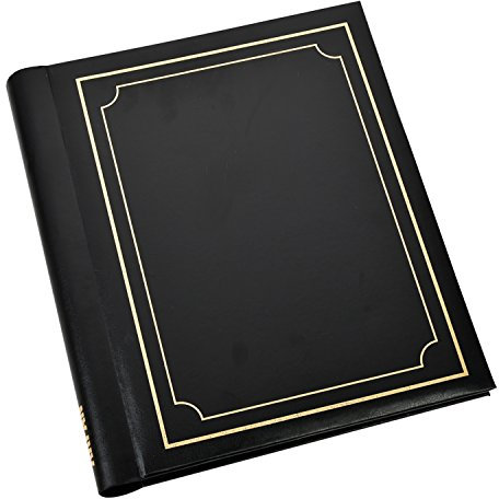 Arpan Fotoalben, selbstklebend, 40 Blatt / 80 Seiten, Schwarz