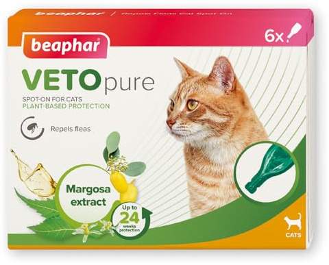 Beaphar Cat Flea Drops - 24 Week ProtectionPack of 6