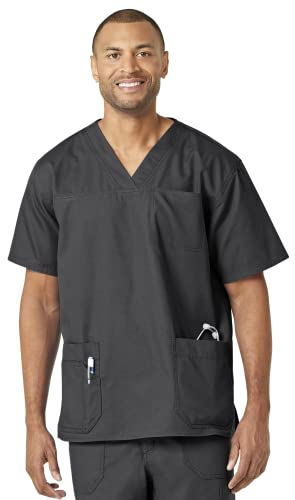 Carhartt Herren Ripstop Scrub Top mit Mehreren Taschen Medizinisches Schlupfhemd, Dark Pewter, L