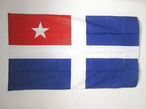 AZ FLAG - Flagge Kretischer Staat 1897-1913 - 150x90 cm - Kretischer Fahne 90 x 150 Cm Scheide Für Mast - Flaggen