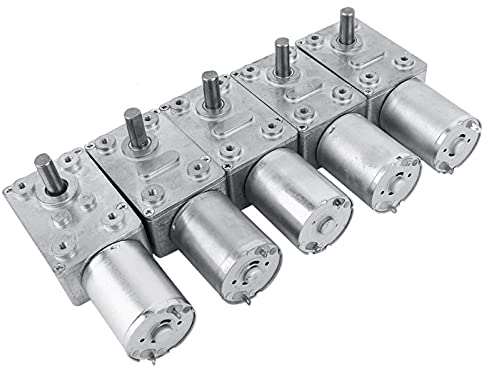 DC 12V Reversible Hochdrehmoment Turbo Schnecke Getriebe Gleichstrommotor Geschwindigkeitsreduzierung Elektromotor Total Metall 62 (U/MIN) (62RPM)