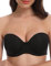 WingsLove Women's Strapless Bra Underwire Full Coverage Plus Size Multiway Everyday Bra（Black 40DD）