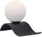 Trio Leuchten Lara 508400132 Tischleuchte, Metall Schwarz matt, Glas weiß
