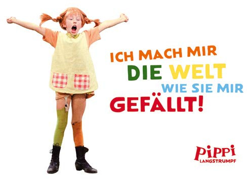 modern times 10er Set Postkarte LUSTIG - Motiv: PL PIPPI RUFT ICH MACH MIR DIE WELT, Anlass: Kindermotive Film, Künstler/Verlag: KARTENKOMBINAT ©AB Svensk Filmindustrie/I.Nilsson, Größe: A6