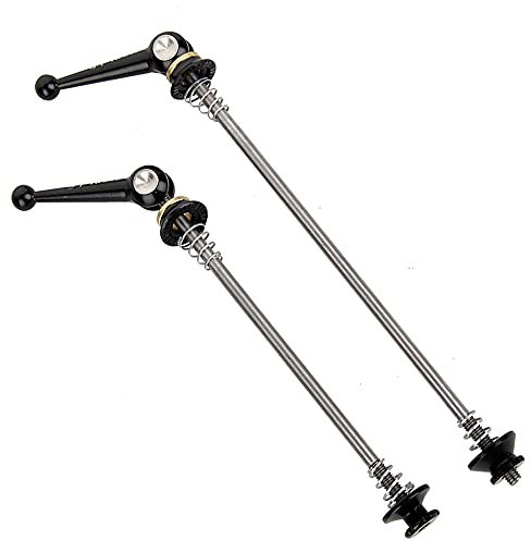 CATAZER Ultraleichtes Titan Fahrrad QR Spieß 48g Ti-Axis Schnellspanner MTB Rennrad Fahrrad Schnellspanner Set (schwarz)