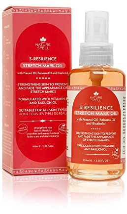 Nature Spell S-Resilience Huile vergetures 100 ml – Améliore l'apparence des vergetures