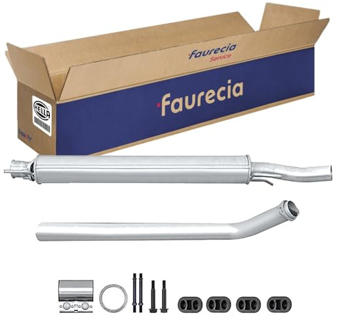 HELLA 8LC 366 024-761 Mittelschalldämpfer - Easy2Fit® Kit - mitte | zweiteilig - Set mit Anbauteilen