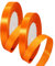 2 Rolls 10mm Wide Orange Satin Ribbon for Gift Wrapping, Wedding Car, Xmas Cake Wrapping, Craft Decoration, Hair Bow Bouquet