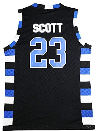 Herren Scott Kostüm Shirt Basketball Trikot, #23 Schwarz, Klein