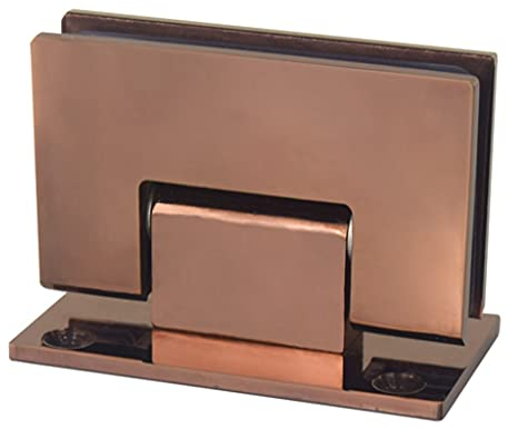 Edelstahl-Glastürclip, Roségold-Badezimmerclip, 90-Grad-Scharnier für Duschkabinen