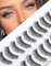Faux Cils Vison Oeil de Chat Cils Plein Volume Faux Cils Glam Look Cils 3D Faux Cils de Vison Paquet de 10 Paires D-M03