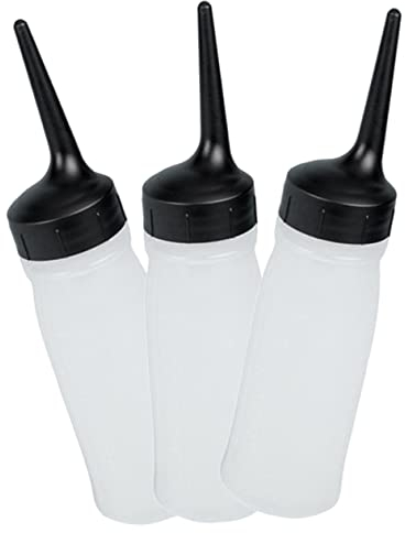 DRESSOOS Haarfärbeflaschen in Salonqualität 3 Stück Quetschflasche aus PP-Material für Haarfärbeshampoo und Spülung