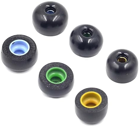 ZEZEFUFU Confezione da 6 gommini antiscivolo in memory foam per auricolari Sony WF-1000XM4 WF-1000XM3