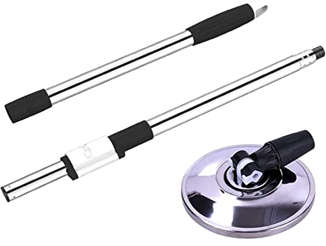 trapeador húmedo y seco Trapeador Triangular Extensible, Microfibra Multifuncional de 360 ​​​​Grados, Mango de baño de Pared, Piso Giratorio para el hogar, Trapeador de Limpieza Multifuncional fácil