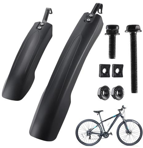 Monozoz Hinterer Kotflügel – breiter Fahrrad-Schutzblech | Spritzschutz für die meisten gängigen Fahrräder, Regenschutz, Zubehör