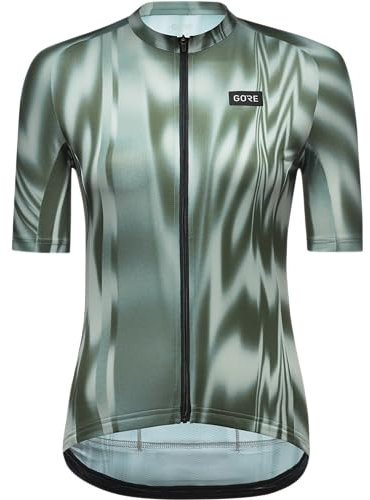 GORE WEAR Damen Spirit Paint Jerseys, Lab Grau/Utility Grün, 42 EU