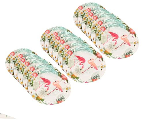HOMSFOU 18 Pcs Drapeau En Alpaga Assiettes En Papier Décoratives Assiettes Pour Enfants Fournitures De Fête Flamant Rose Assiettes De Service En Papier Positionner Jetable