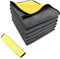 JJiaoLinin Bayetas Microfibra Coche，Set de 5 Bayeta Microfibra, Toalla Secado Coche，Adecuado para Lavado de Coches, Limpieza, Pulido y Limpieza del Hogar.30 × 40 cm Amarillo/Gris