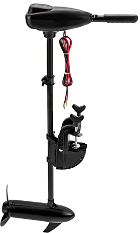 Marine-Trolling-Motor, 24 V Elektro-Außenbord-Trolling-Motor, Teleskopgriff, 3-Blatt-Propeller, 8-Gang-Steuerung, für Schlauchboote Fischerboote