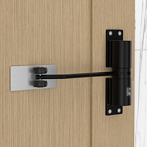 Heavy Duty Automatic Hydraulic Door Closer - Safety Spring Loaded Gate Closer for Interior Exterior - Fire Rated Overhead Door Closer with Adjusting Rod