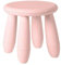 OXOAMP Fußbank Kunststoff-Kurzhocker, Haushaltsschuhe, Wickelhocker, Sofa, Fußhocker, kleine Bank for Schlafzimmer, Küche, Wohnzimmer, kreativer Hocker Komfortabel(China Light Pink)