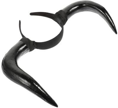 LIFKOME Halloween Kopfschmuck Kunststoff Horn Stirnband Großes B Horn Halloween Party Zubehör Set