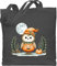 Baumwolltasche - Taschen - Süße Eule mit Kürbis | Herbstliches Baby und Kinder Motiv | Niedliches Design für Halloween und Herbst | Halloween Geschenk - Unisize - Dunkelgrau - halowen tasche