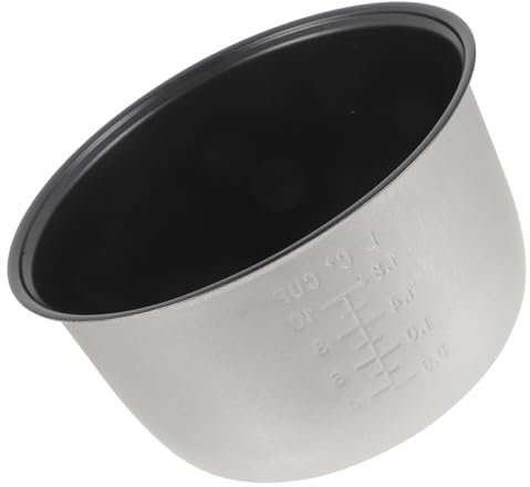 Cabilock Cooker Accessory Inner Pressure Cooker Pot Rice Cooker Bowl Op500uk Pot Cooker Cooking Pot Electric Cooker Liner Pot Rice Maker Pan Cooker Replacement Supply Aluminum Alloy Silver