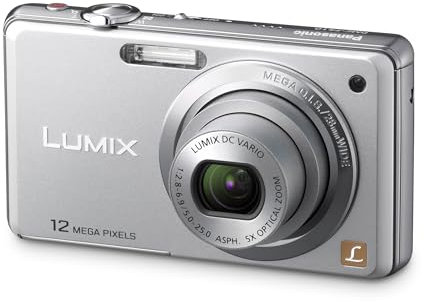 Panasonic LUMIX DMC-FS10 Digital Camera Silver 12 Megapixels 5x Optical Zoom, 6.86 cm display, image stabiliser) (Renewed)