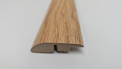 Project DIY® MDF-Rampenprofil, Schwellenleiste, 1 m Länge, 44 mm breit, 6–12 mm höhenverstellbar, für Laminat- und Holzböden, Übergangsstreifen, einfach zu installieren (Eiche geölt)