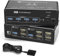KVM Switch 2 Monitors 2 Computers, 8K HDMI+DP Dual Monitor KVM Switch, USB 3.0 Hub for 2 PC Share 2 Screens, Support Extended/Copy Mode with Desktop Controller with 2 USB Cables & Desktop Controller