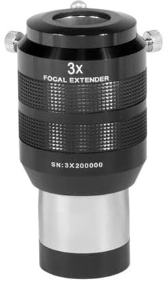 Telescope Accessories 2 3X Magnifying Lens Barlow Lens High Magnifying Planetary Deep Telescope Eyepiece