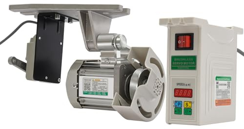 Nähmaschinenmotor 220V 750W Industrieller Nähmaschinenmotor Servomotor Energiesparender 500-3500rpm(Einstellbar), Servo Motor Bürstenloser mit LED-Anzeige, für Nähmaschinen & Mechanische Geräte