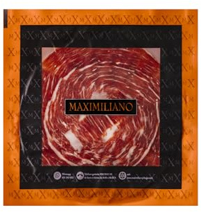 Maximiliano Jabugo - Jamón de Bellota 100% Ibérico | Estuche 80gr Loncheado a Mano a Cuchillo | Criado en Libertad | Curación Lenta +36 Meses (3 Estuches)