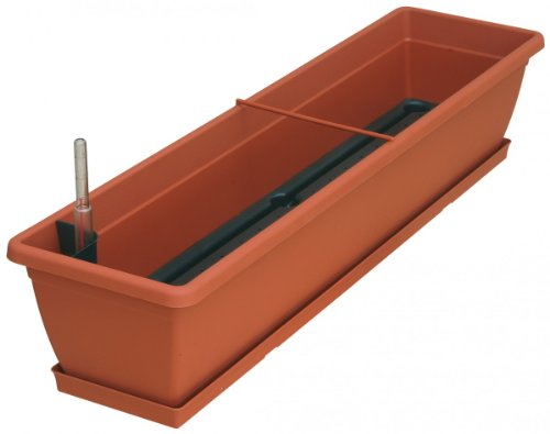 Geli Blumenkasten Aqua Toscana Set, Farben:Terracotta, Länge:100 cm