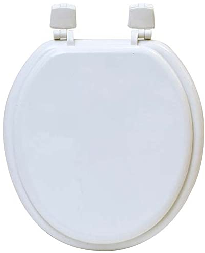 Evideco Abattant WC rond en bois moulé massif, 4105100