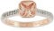 Esprit Damen-Ring Pico 925 Silber rhodiniert Zirkonia weiß Kissenschliff