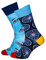 Many Mornings - Mismatched Socken - Lustige Socken Unisex - Socken Fahrradmotiv - Geschenkidee - Design: The Bicycles - Made in EU - 43-46
