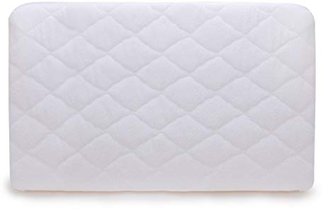 PEKITAS Matratzenschoner Kinderbett Wiege 60x120 cm Gepolstert Wasserdichter 100% Baumwolle weiß
