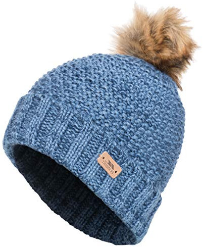 Trespass Womens Pom Pom Hat Knitted Beanie Winter Hat Kellisa