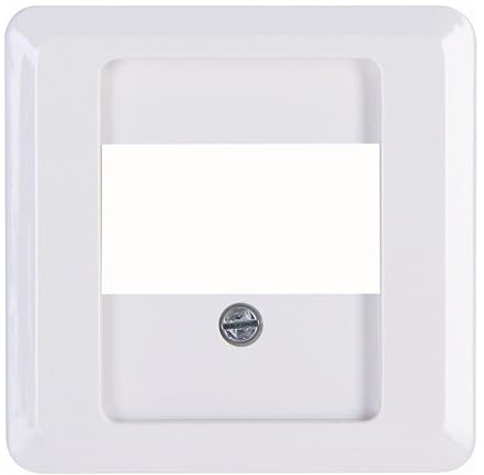 Kopp TAE-Abdeckung weiß 358113005 (Dreifach, 60mm x 60mm, für 1-3 Anschlüsse, Kunststoff, Kippschalter, Einschrauben, Telefonapparate, Faxgeräte, Modems)