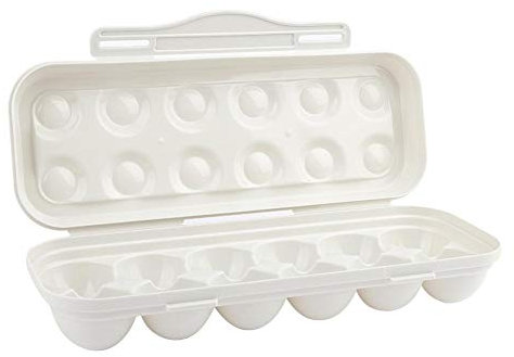 Eierablage Aufbewahrungsbox Fall Eier Lebensmittel Lagerung Organizer Stapelbare Eierspender Halter Fall 12 Eier Behälter mit Deckel für für Küche Restaurant Kühlschrank Lagerung MEHRWEG VERPAKUNG