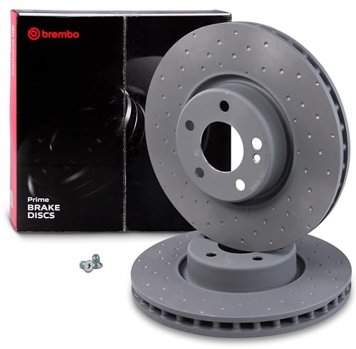 BREMBO 2x Bremsscheibe Vorne Ø318mm Höhe: 63mm Dicke: 30mm Belüftet & angesenkt & Stahl-Bremsscheibentopf 09.D527.23