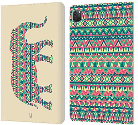 Head Case Designs Elefante Silhouette di Animali con Pattern Custodia Portafoglio in Pelle Compatibile con Apple iPad PRO 11 2020/2021 / 2022