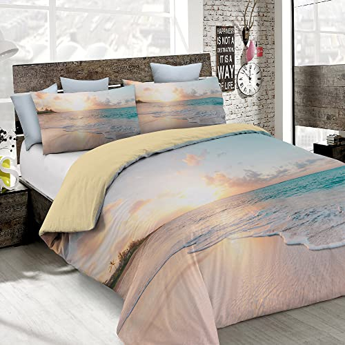 Italian Bed Linen MB Home Italy, Goodnight Bettbezug Set, Haiti, Einzelbett