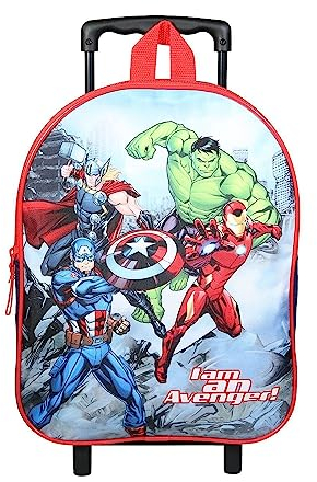 Bagtrotter Rucksack mit Rollen Marvel Avengers, 31 cm, Rot/Blau